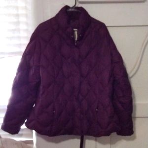 Women's maroon colored Eddie Bauer jacket